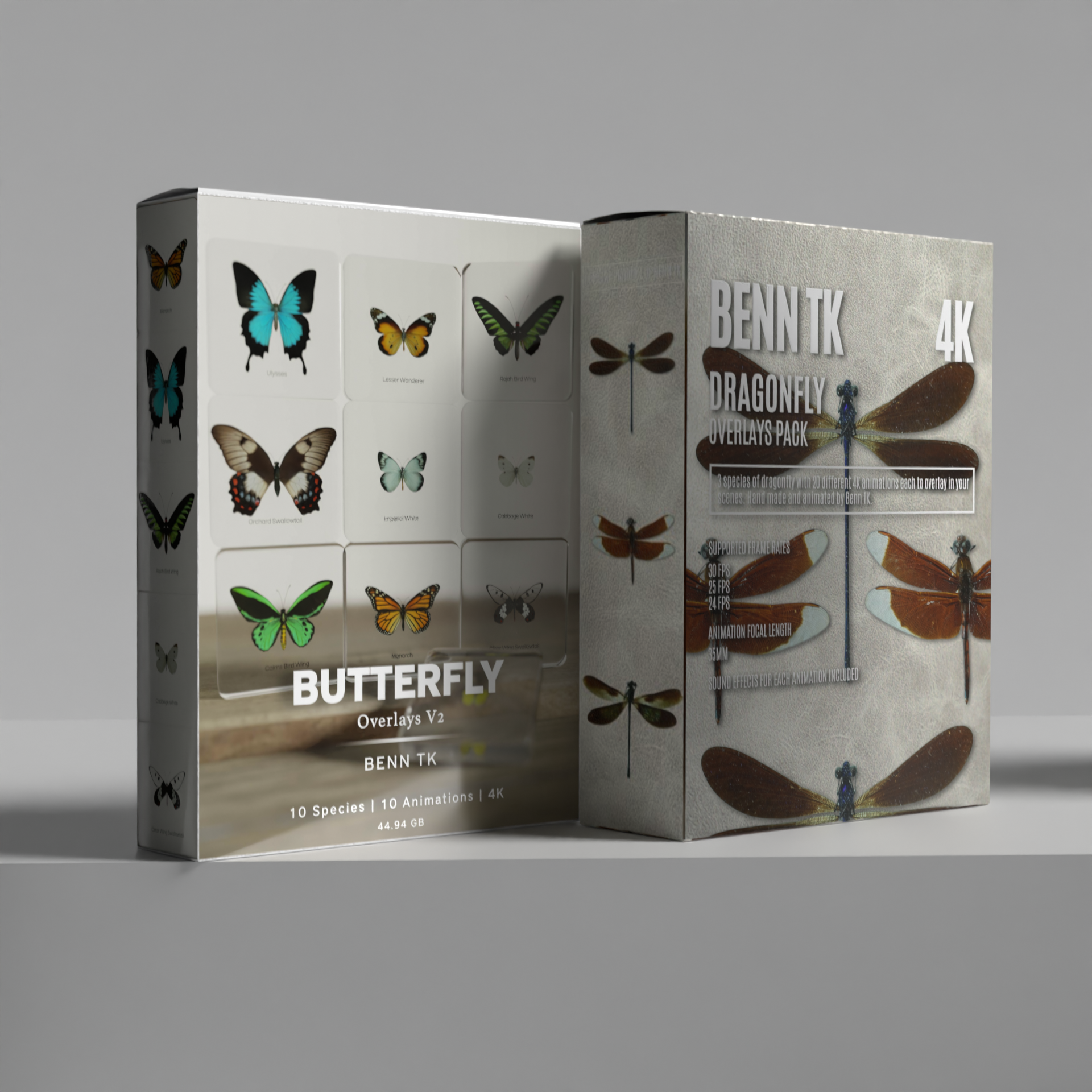 Butterfly V2 & Dragonfly overlays bundle